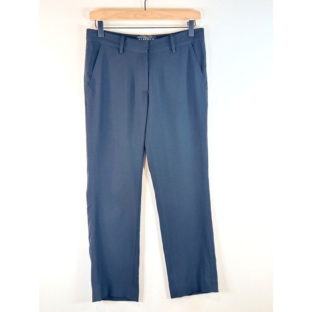 Alasdair Womens Dress Pants Black Straight Flat Front Slacks Trousers Size 0 XS - Picture 1 of 11